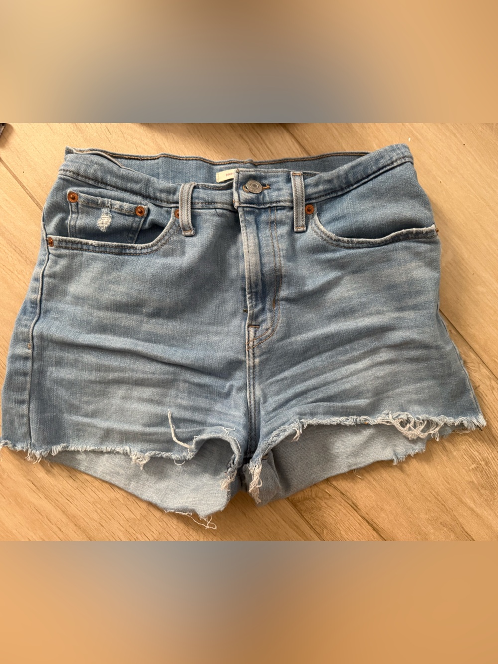 Levi's Light Blue Denim Jean Shorts